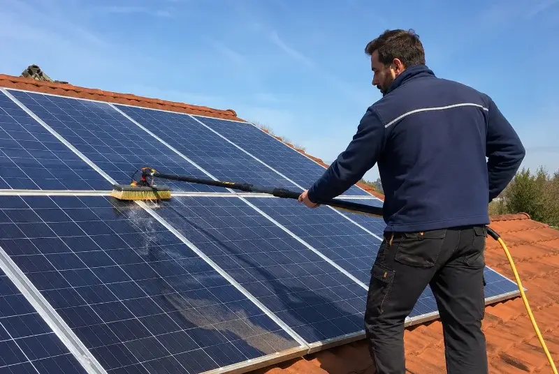 Nettoyage et entretien de panneaux solaires à Pamplie