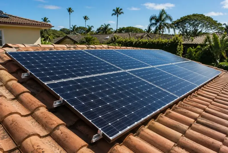 Installation de panneaux solaires à Pamplie
